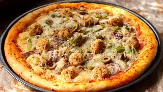 Meat ball pizza recipe | chicken meat ball pizza recipe