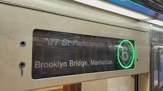 IRT Lexington Av Local: R62A (6) Local Train [Brooklyn Bridge-City Hall to Parkchester-E 177 St #3]