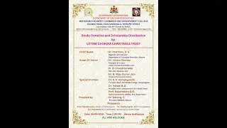 BOOKS DONATION AND SCHOLARSHIP DISTRIBUTION BY UTTAM CHORDIA CHARITABLE TRUST LIVE STREAMING ON