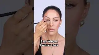 EASY WINGED EYELINER HACK #shorts #makeuphacks