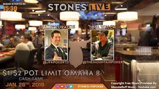$1$2 PLO8 with Justin Kuraitis & Brent Harrington 1-28-19