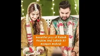 Rabab Hashim complete mehndi and Mayon highlights