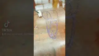 How to wax a Concrete Floor in 7sec I Acrylic Floor Finish #shorts #concrete #maintenance #wax #diy