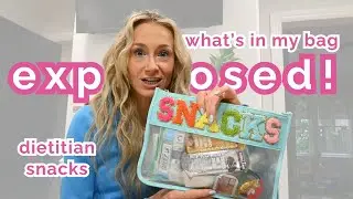 What a Dietitian Really Packs for Travel | Snack Bag Ideas & Unpacking