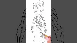 Easy Groot  Drawing | Part 5