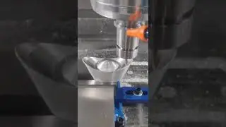 Cnc milling with bullnose end mill #shorts