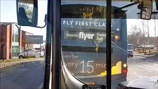 the Two Full Route Journey Visual- Cotmanhay to Nottingham via Ilkeston | Wright Eclipse 3