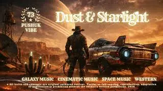 PushukVibe - Dust & Starlight (Official Audio) | 4K |  #SpaceWesternRock #Cinematic #SciFi #Gaming