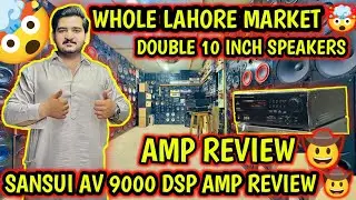 SANSUI AV 9000 DSP AMPLIFIER REVIEW 🤠 DOUBLE 10 INCH WOOFERS SPEAKERS 🤯 HALL ROAD HAYAT ELECTRONICS