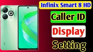 Infinix smart 8 hd caller id display setting kaise kare / call gesture setting in infinix smart 8 hd