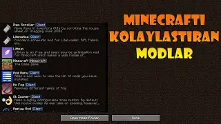 MINECRAFT'ı KOLAYLAŞTIRAN MODLAR