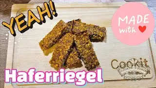 &bdquo;Gesunde Haferriegel selber machen 🍎🍌 | Schneller Pausensnack f&uuml;r Schule & Arbeit &ldquo;