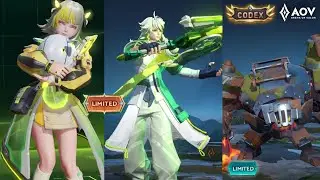 AOV New Skin Codex Xeniel [Valor Pass] Hacker | Bright, Ishar, Lumbur - Arena of Valor
