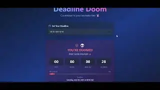 deadline doom - Bolt's Hackathon Submission