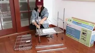 Create efficient kitchen storage with the steel rack cart