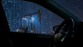 Peaceful Heavy Rain on Car at Night - Fall Asleep in Minutes, Feel Safe, Sounds for Unwind Vibes