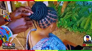 JINSI YA KUSUKA UZI WA BRAZILIAN | How To Do Brazilian Wool Updo #nywelezauzi #brazilianwool