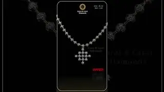 A single line, endless elegance ✨Diamond Necklace 💎 (Offer) #diamondsareforever #diamondjewellery