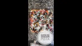 Gluten free wild caught Shrimp Pizza