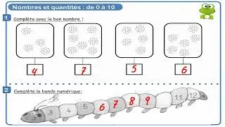 les nombres jusqu'à 10