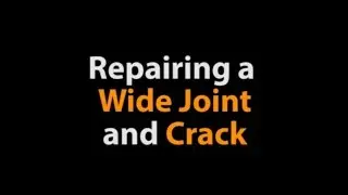 Repair a Wide Joint and Crack in Concrete | Flash Floor