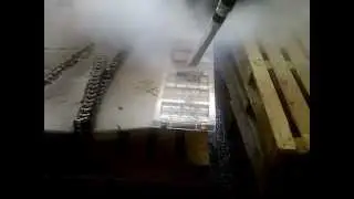 Sablare matrita turnare tablete ciocolata 1.avi Eurotech Iasi