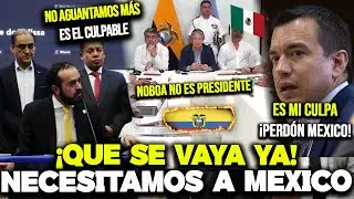 &iexcl;ESC&Aacute;NDALO! ALCALDES Y PUEBLO DE ECUADOR DESCONOCEN A NOBOA TRAS HUMILLACI&Oacute;N CON M&Eacute;XICO