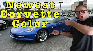 2019 Corvette Elkhart Lake Blue up close and side by side review with Laguna Blue