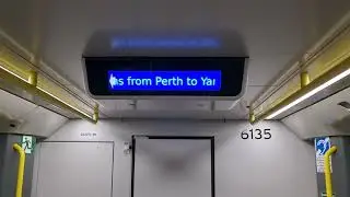 Transperth C series set 135 doors closing Announcement 