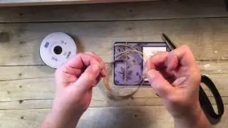 Turning Burlap Ribbon into Linen Like Thread