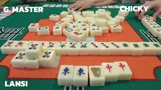 Mahjong 3 players! (三人麻将): LANSI got gang up by both!!