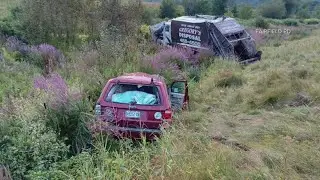 Garbage truck and SUV go off the road in a Fairfield crash
