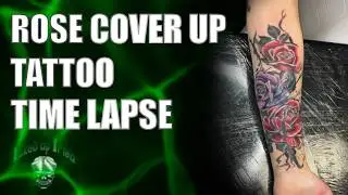 Rose Tattoo Cover up - Time Lapse