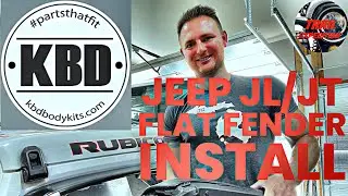 ЛУЧШИЕ плоские крылья для вашего Jeep Wrangler или Gladiator! Расширители арок KBD