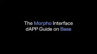Morpho Interface Guide