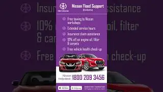 Nissan steps up for Kolkata! Token activation begins for flood-affected vehicles. #Provahan