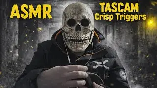 💀ASMR I will put you to sleep with my Tascam,CRISP TRIGGERS,LOOPED(No talking)