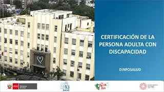 CERTIFICACIÓN DE LA PERSONA ADULTA CON DISCAPACIDAD