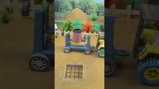 diy tractor video | mini construction machine | cement mixer #short #youtubeshorts