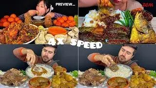 ASMR: Eating Spicy Mutton curry Spicy Chicken Curry mukbang 