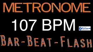 107 BPM FREE Metronome Best Free Online Metronome  Beats Per Minute Counter Flash Drummers Metronome