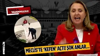 Meclis'te ŞOKE eden anlar! Kürsüye kefen ve biber gazıyla çıktı, isyan etti | ARŞİV