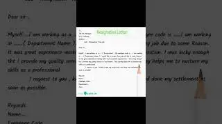 # Resignation letter # resign from job # How to write resignation letter