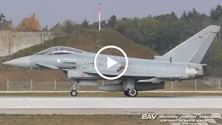 Eurofighter EF2000 - German Air Force 30+30 - takeoff at Manching Air Base