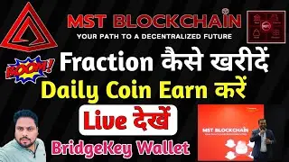 MST Blockchain Fraction Purchase कैसे करें | MST Blockchain | MST BridgeKey Wallet  | MST New Update