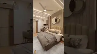 master bedroom 10/12 room interior designing fall ceiling modular bed #studyunit #smallroom #waiting