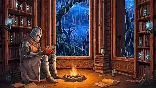rest... let the storm pass (medieval music, thunder & rain)