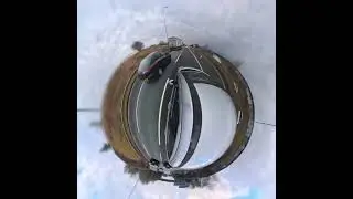 testing insta 360 little planet mode