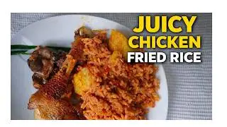 Easy Fried Rice with chicken/ Aromatic Pilau Masala & Cinnamon recipe