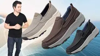 REVIEW CESTFINI MEN'S SLIP ON SHOES CASUAL WALKING LOAFERS WITH ARCH SUPPORT ORTHOPEDIC SHOES